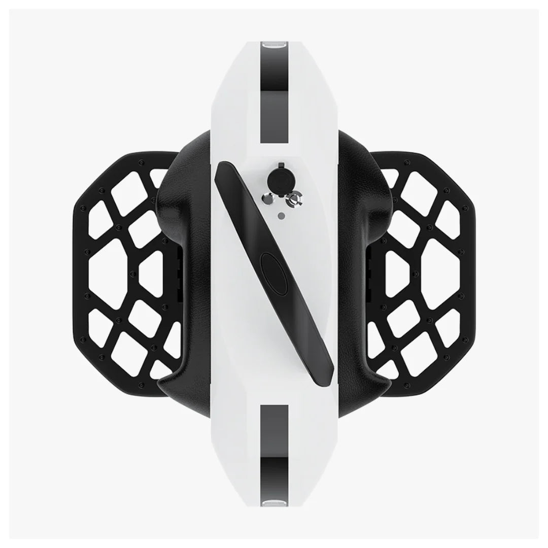 Electric unicycle KingSong 16S – top-down view, pedals folded