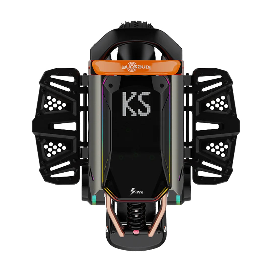 Electric Unicycle Kingsong S16 features a sleek design, powerful motor, advanced suspension, and LED display.