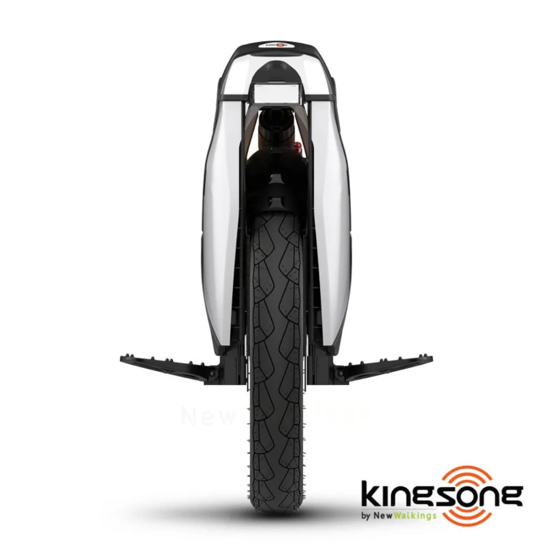 Electric unicycle KingSong S18 Pro+ – rear view, pedals extended