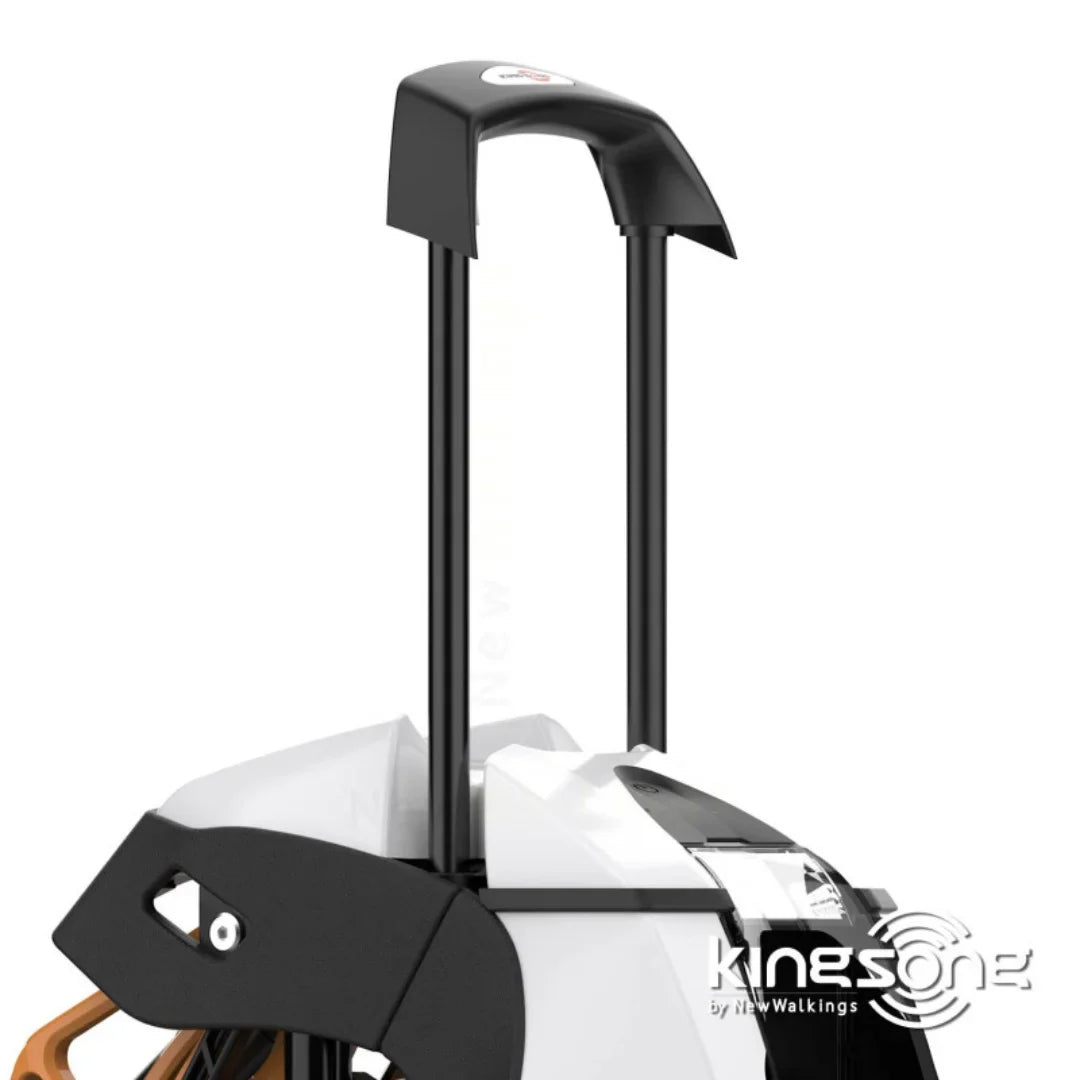 Electric Unicycle Kingsong S18 Pro Plus features a sleek design, sturdy handlebar for easy transport, and mobility.