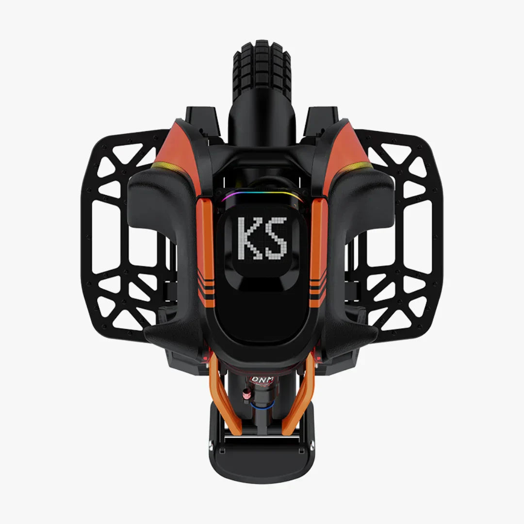 Electric unicycle KingSong S19 Pro – top view with pedals extended