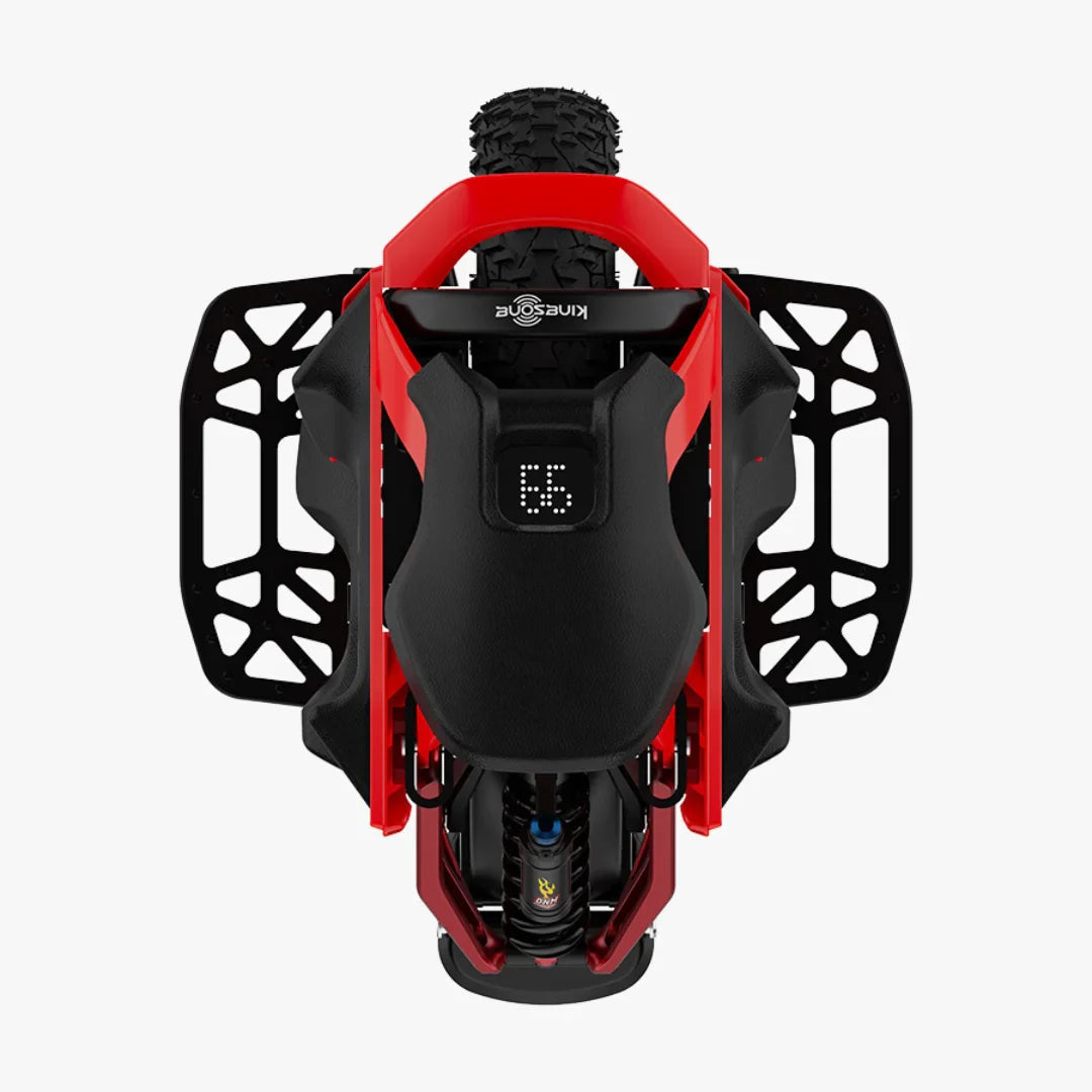 Electric unicycle KingSong S22 Pro+ – top down view with display