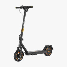 Kingsong E1, sleek electric scooter with black frame, orange accents, and comfortable handling.