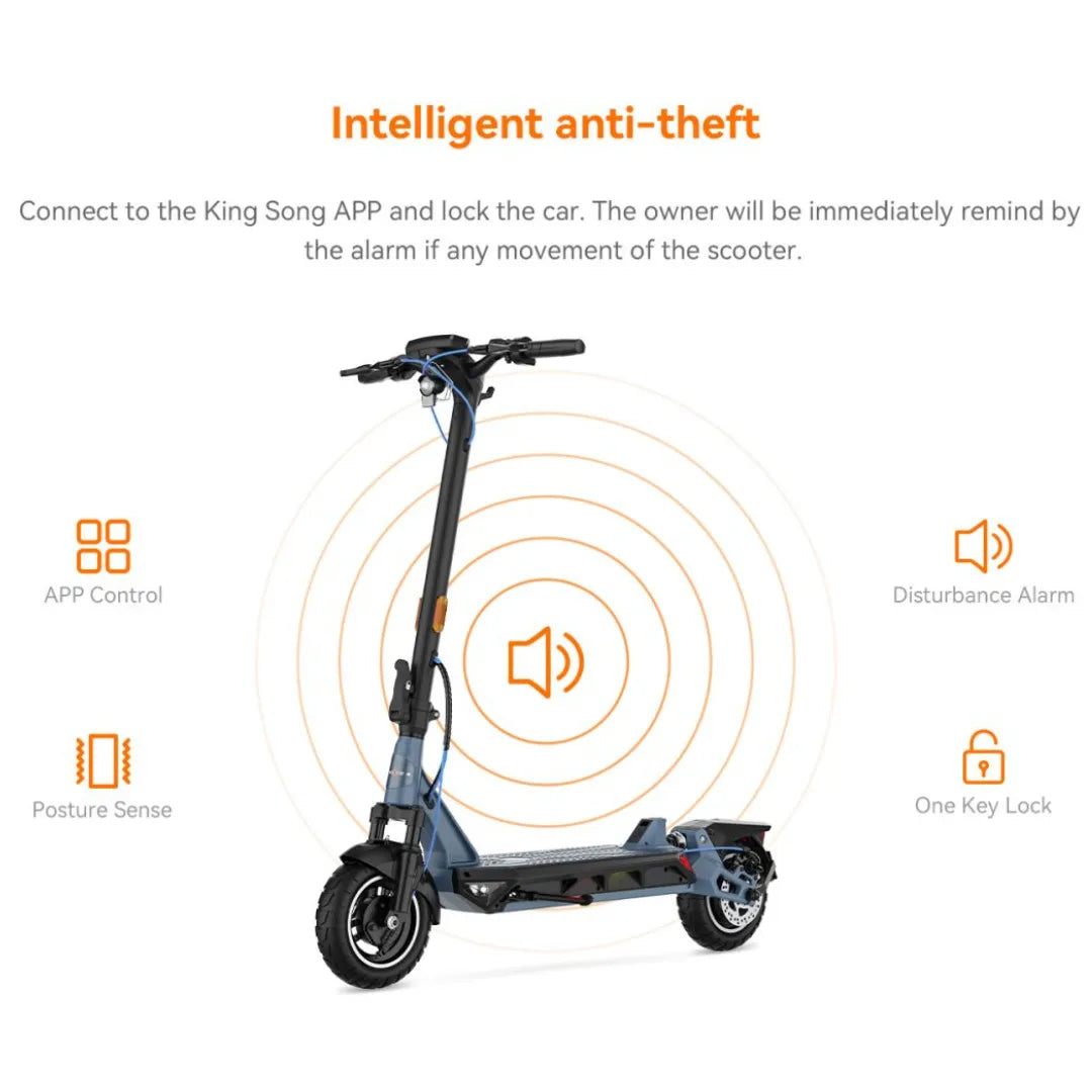 Electric scooter KingSong N12 Pro – scooter with anti-theft feature icons