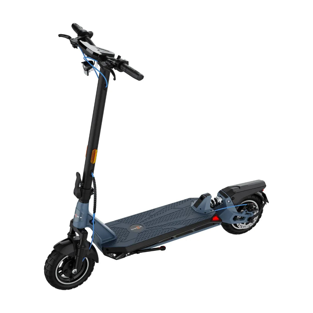 Electric scooter KingSong N12 Pro – angled side view, blue colour variant