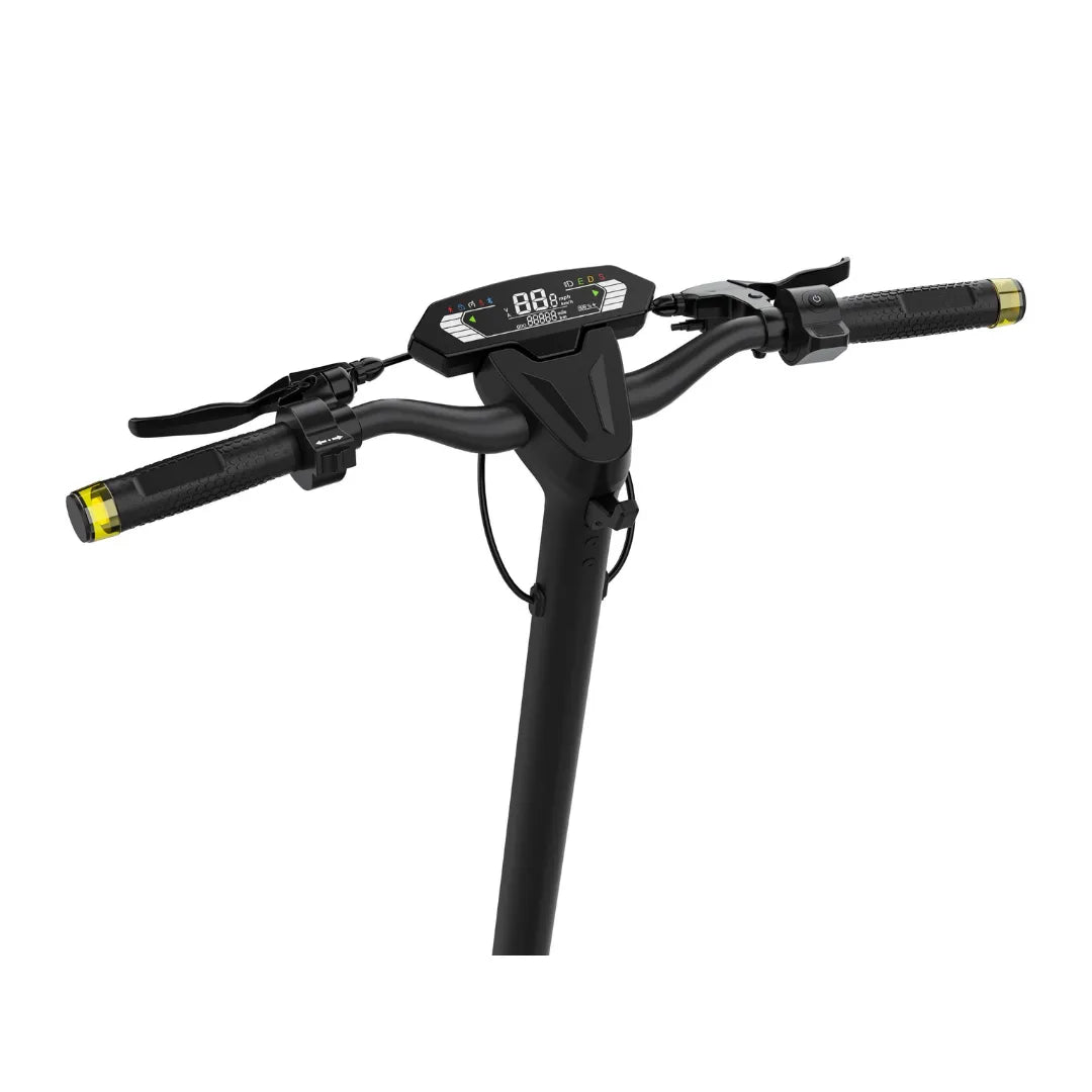 Electric Scooter Kingsong N14 features sleek handlebars, an advanced LED display, and sturdy grips for comfort.