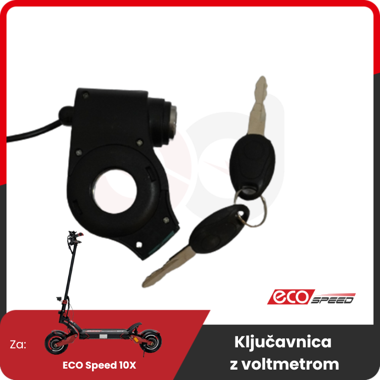 Lock with Voltmeter for ECO Speed 10X – lock with voltmeter and keys