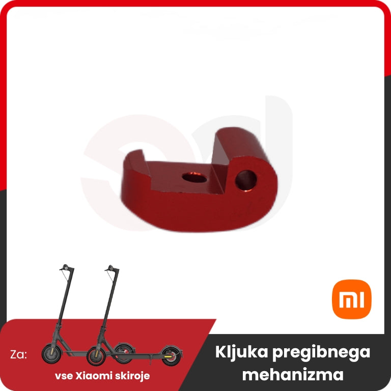 Folding Mechanism Hook for Xiaomi – red metal hook component