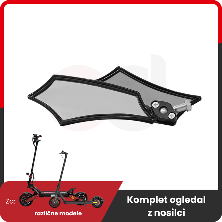 Set of Two Mirrors for Electric Scooter – pair of angular mirrors