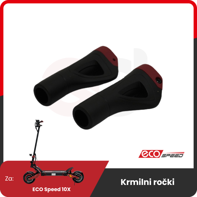 Steering Lever for ECO Speed 10X – pair of black and red grips