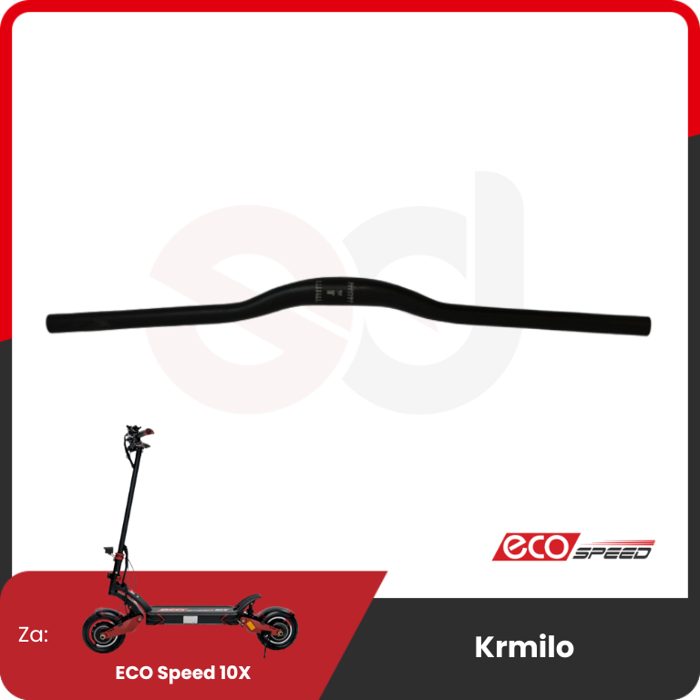 Handlebar for ECO Speed 10X – curved black handlebar