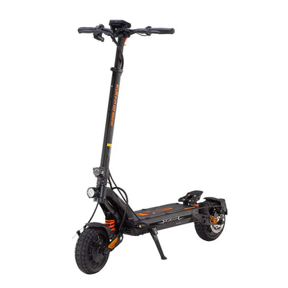 Electric Scooter Kukirin G2 Master features a sturdy design, dual suspension, and durable tires for a smooth ride.