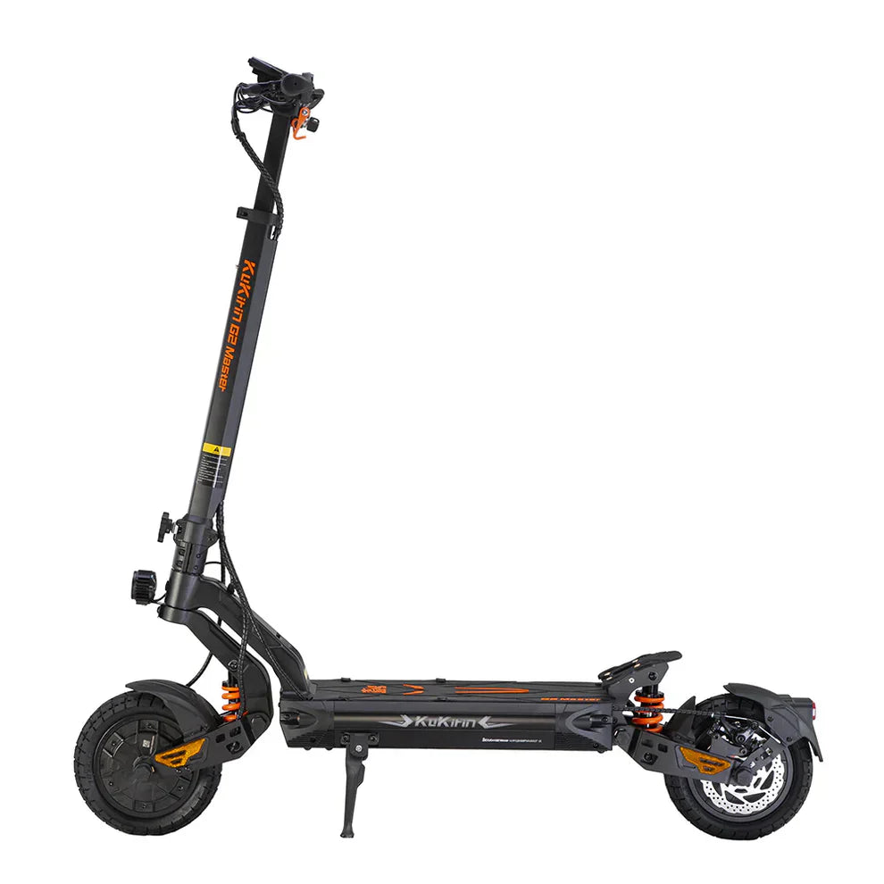 Electric scooter KuKirin G2 Master 2025 – side view, kickstand down