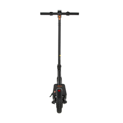 Viewed from behind, the Kukirin S1 Max electric scooter shows off its sleek design and tire