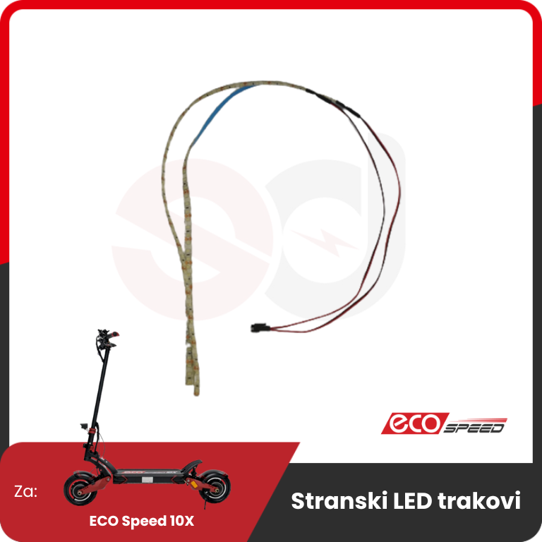 Side LED Strips for ECO Speed 10X – lED strip with wires and connector