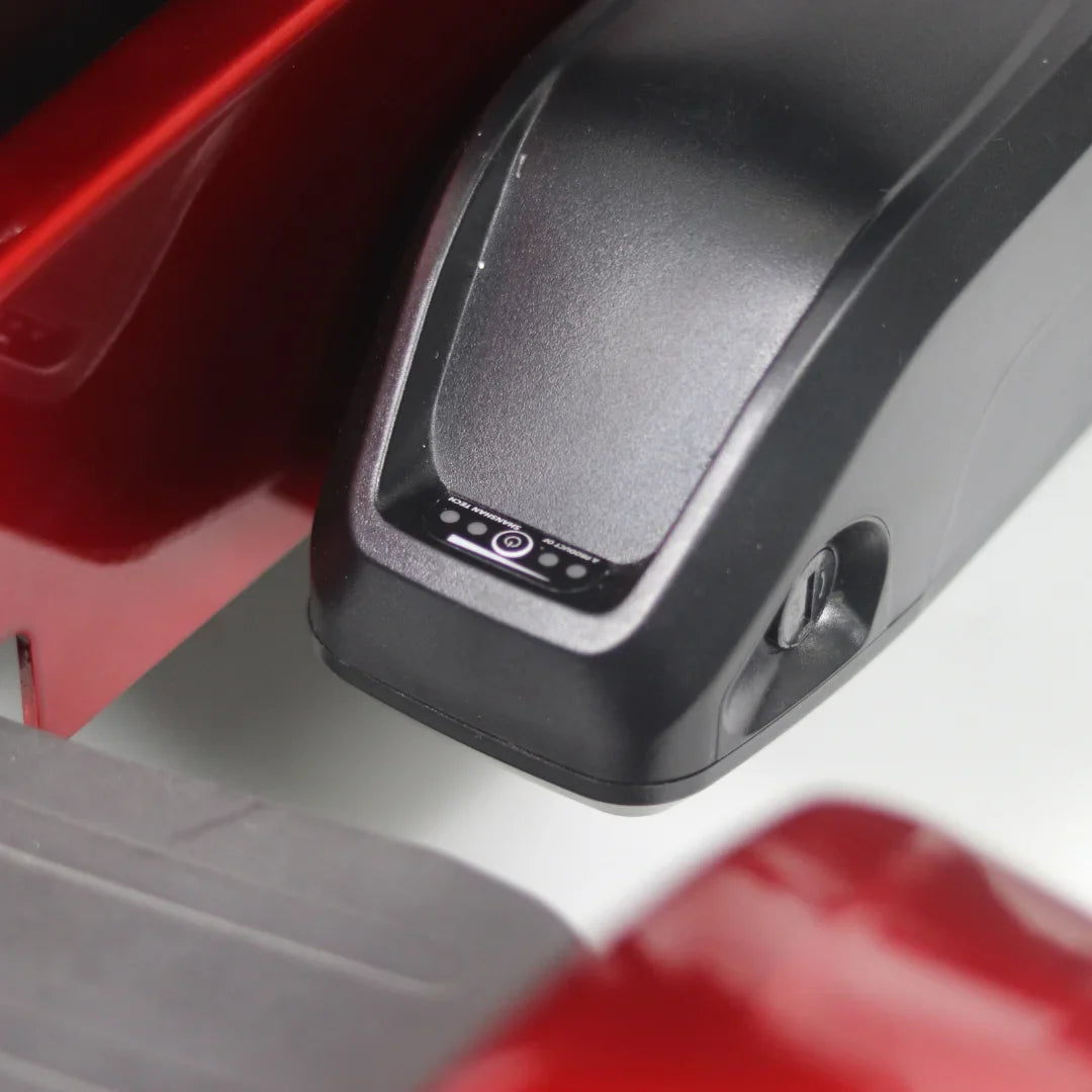 Electric Mobility Scooter Mijo Md08 features a sleek design with a visible battery indicator, optimizing mobility.