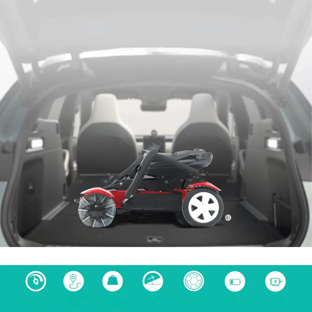 MIJO MD08 – folded in car boot
