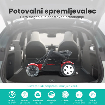 Electric Mobility Scooter Mijo Md08, compact and easily foldable for convenient travel and storage.