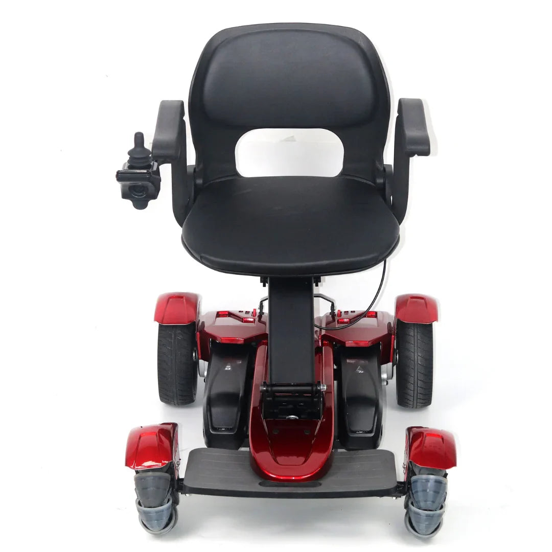 Electric Mobility Scooter Mijo Md08 features a sleek red design with a comfortable seat and armrests.