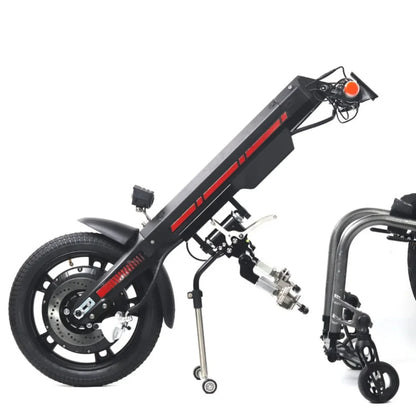 Electric Handbike Mijo Mt03 features a sleek, compact design with a sturdy frame and innovative mechanics.