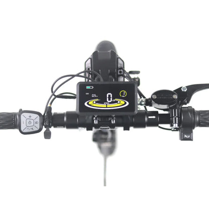 Electric Handbike Mijo Mt03 features a high-tech display panel, controls for speed adjustment, and intuitive design.