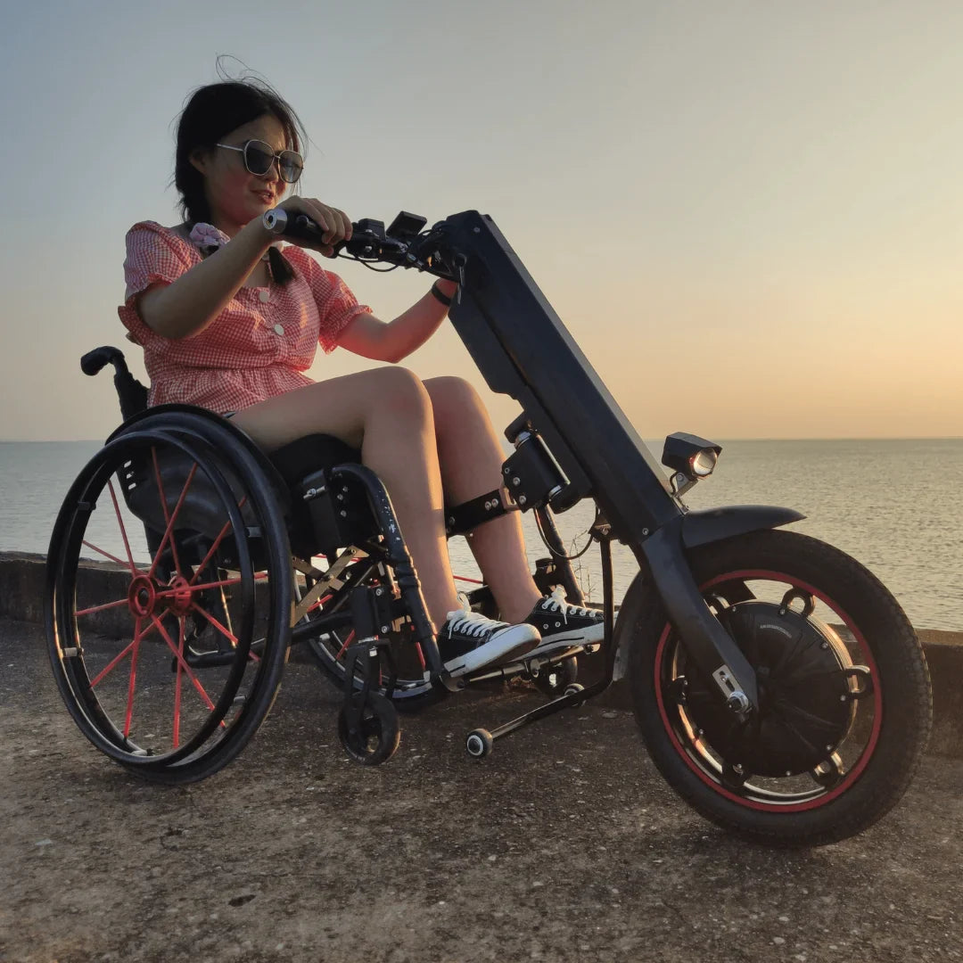 Electric Handbike Mijo Mt03 offers an innovative mobility solution, perfect for outdoor adventures and comfort.
