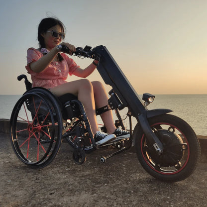 Electric Handbike Mijo Mt03 offers an innovative mobility solution, perfect for outdoor adventures and comfort.