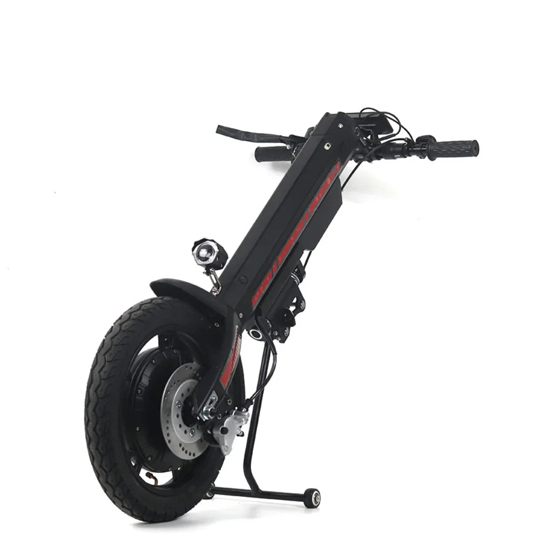 Electric Handbike Mijo Mt03 features a compact design, sturdy frame, powerful rear wheel, and integrated headlight.