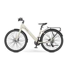 Electric Bike Ms Energy C30 features a sleek design, step-through frame, disc brakes, and robust tires.
