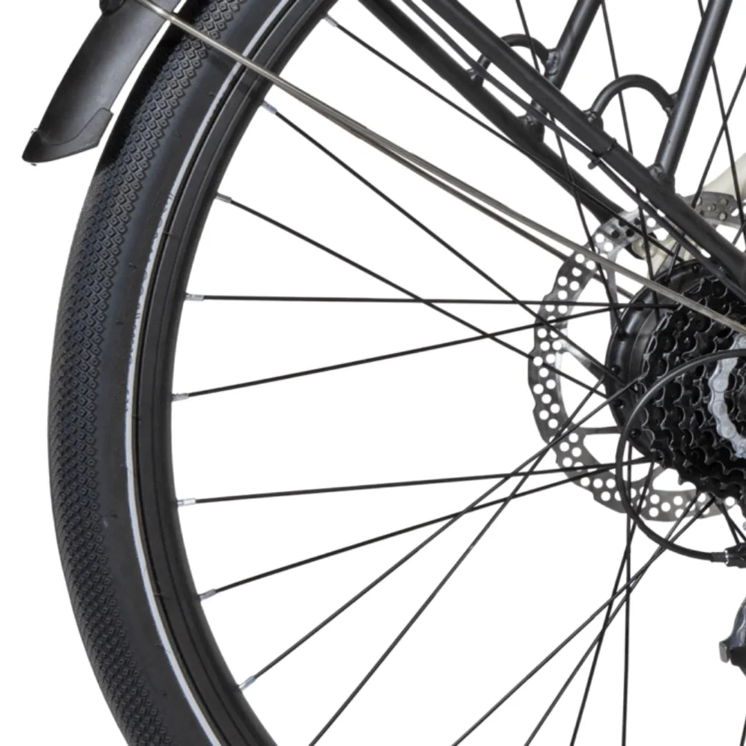 Electric bicycle MS Energy C30 – rear wheel, fender, and disc brake