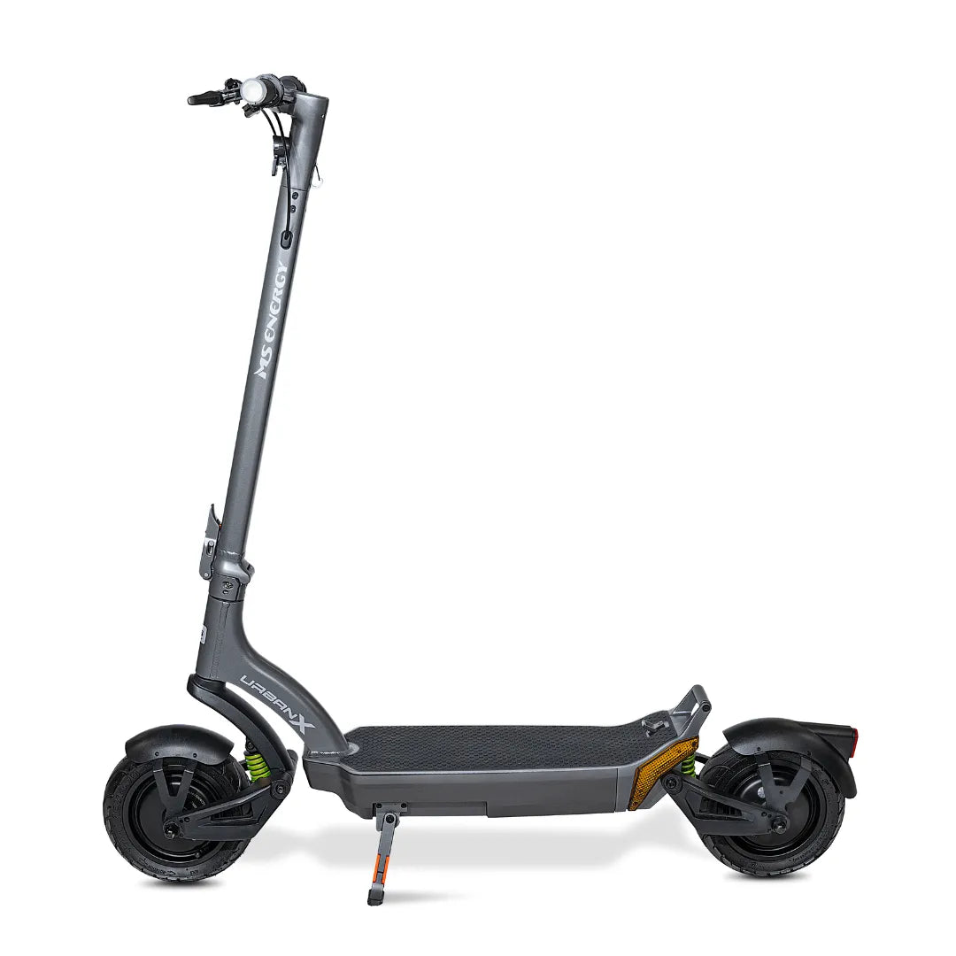 Electric scooter MS Energy Urban X – side view with kickstand