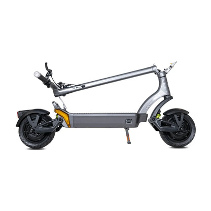 Electric Scooter Ms Energy Urban X, sleek silver design with robust wheels and compact frame for urban commuting.