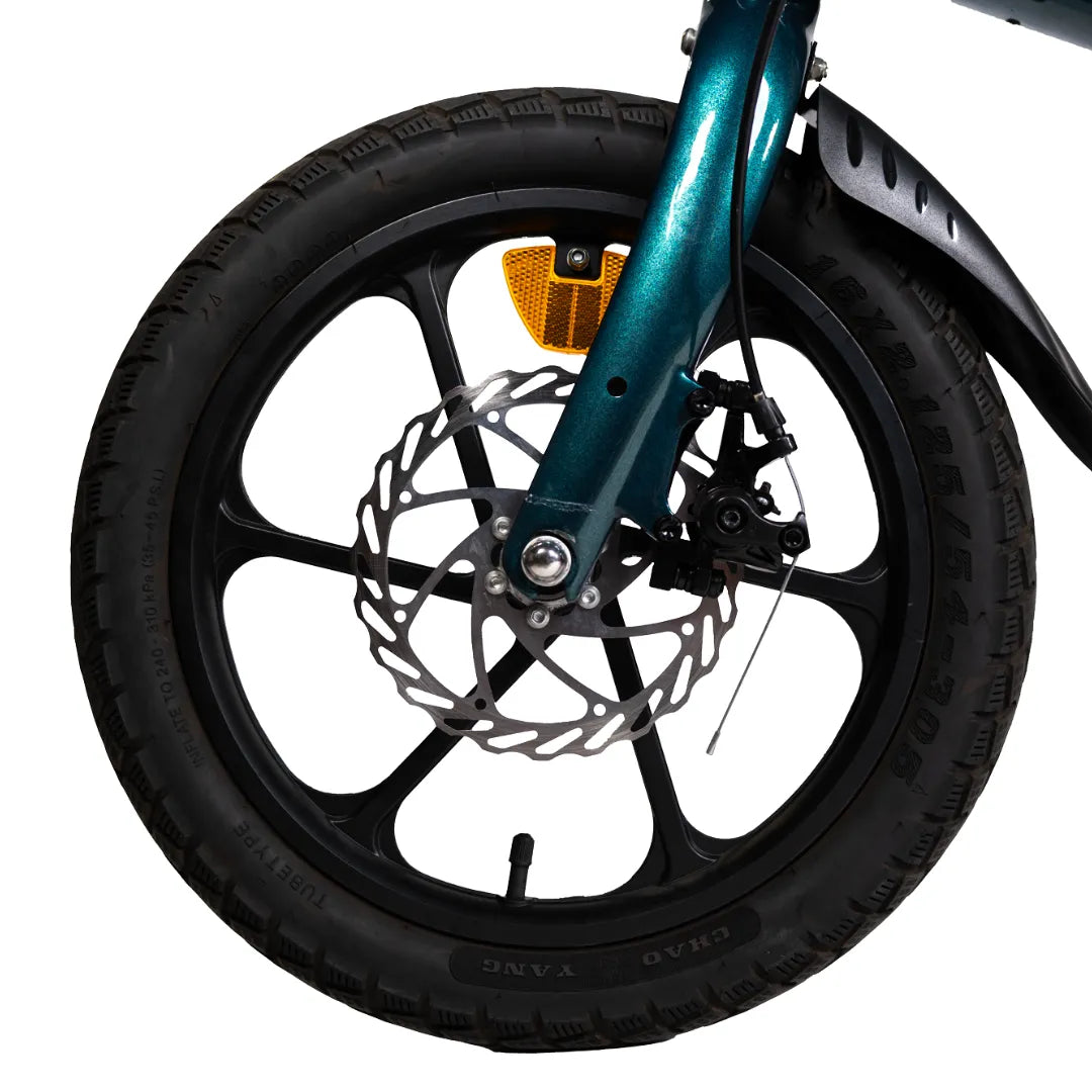 Electric bicycle MS Energy UrbanFold i6 – front wheel and disc brake