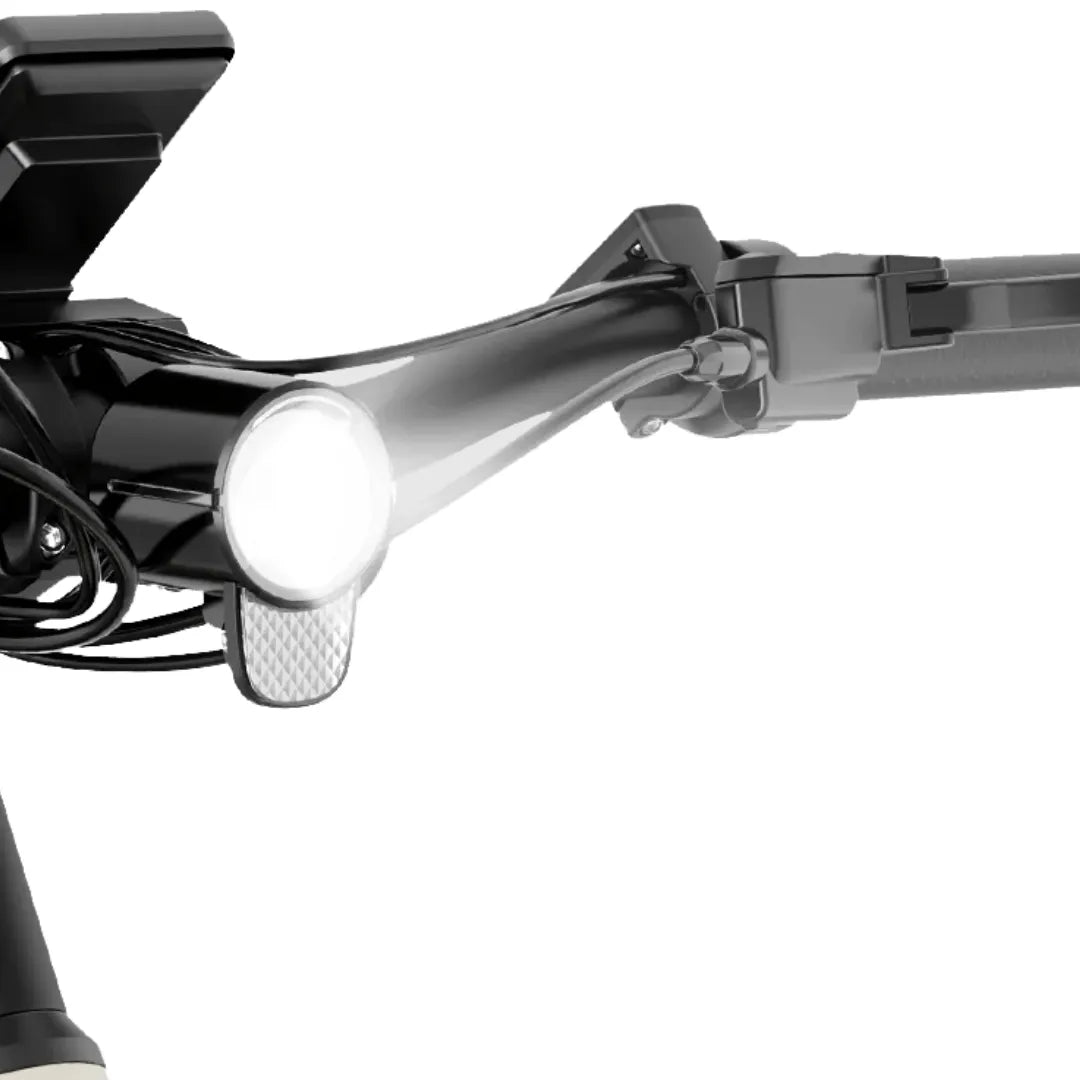 Electric bicycle MS Energy C40 – front light close-up