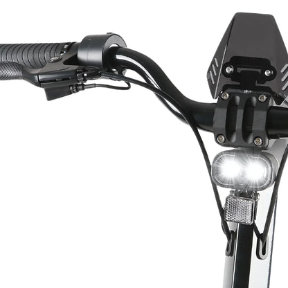 Electric Scooter Ms Energy Flare X features a sleek handlebar design with dual headlights, providing enhanced visibility and control.