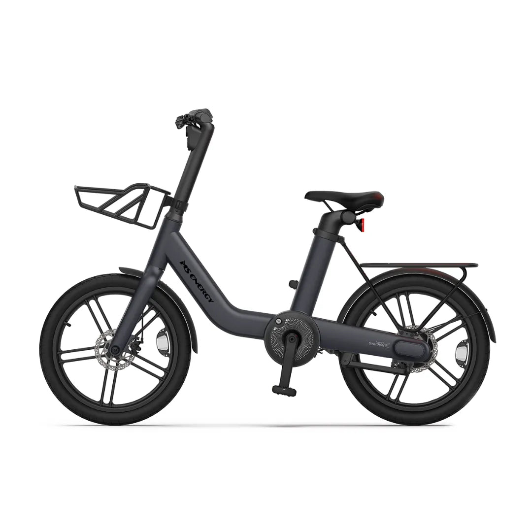 Electric bicycle MS Energy PulseUrban C20 – dark grey colour variant, side view