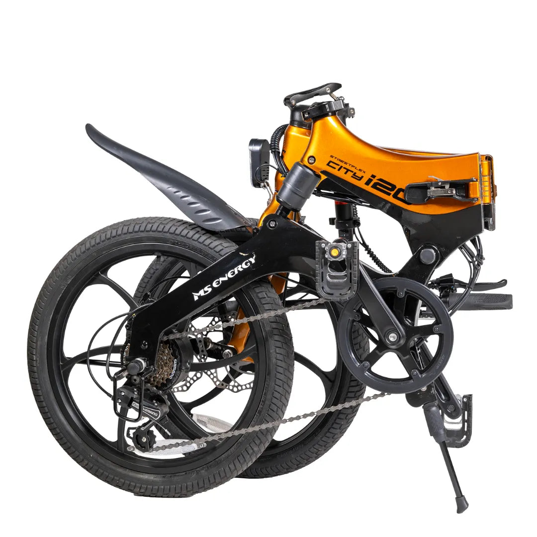 Electric bicycle MS Energy StreetFlex i20 – folded side view