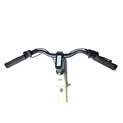 Electric Bike Ms Energy C300 features a sleek handlebar with ergonomic grips and a digital display.