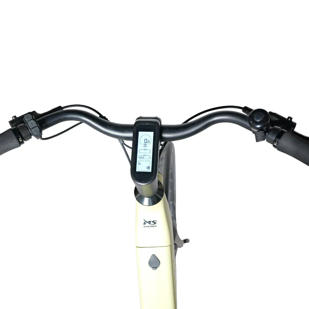Electric bicycle MS Energy C300 – handlebar and display close-up