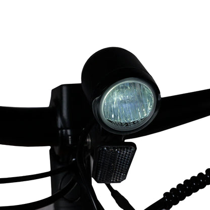 Electric Bike Ms Energy Suv C502 features a powerful front headlight for enhanced visibility and safety.