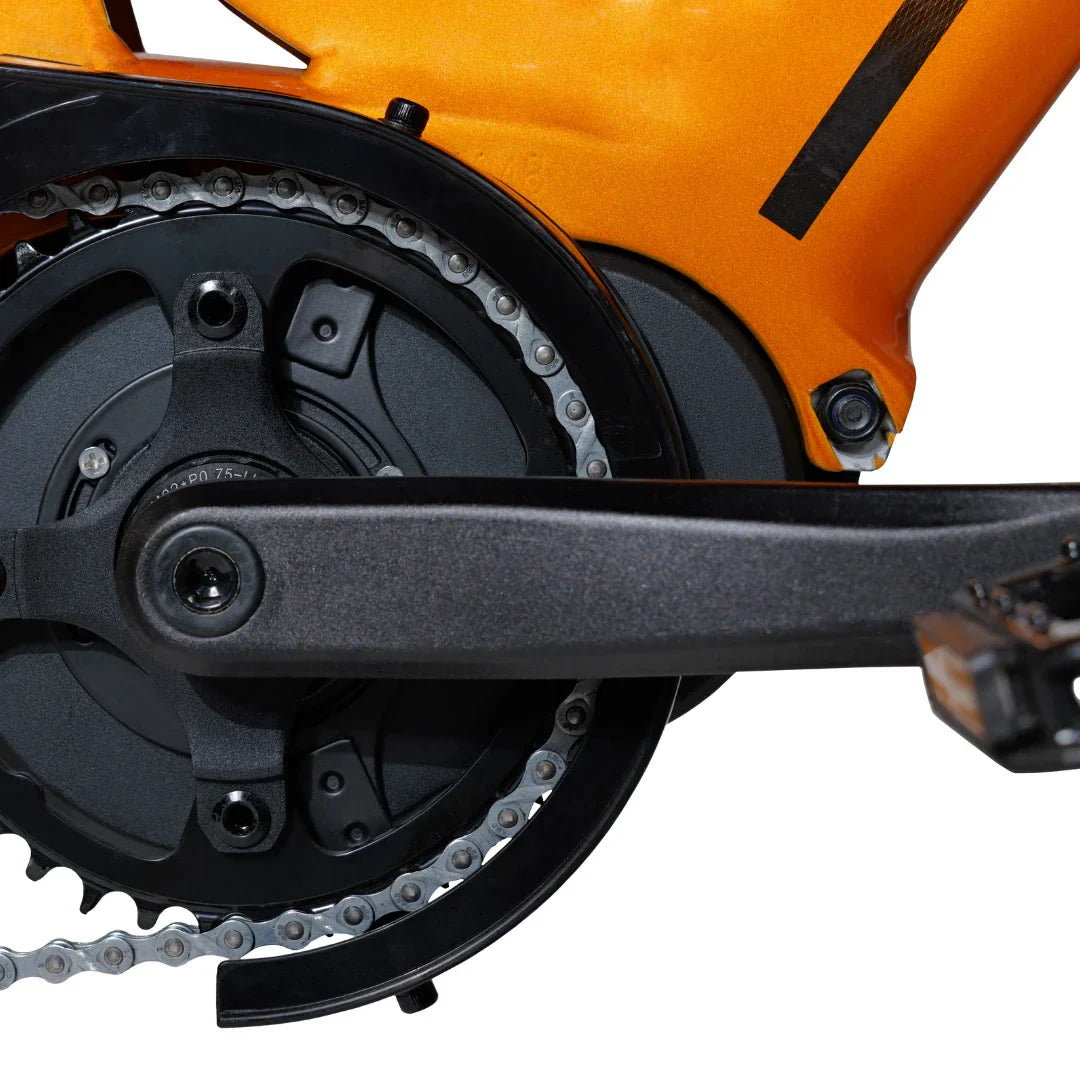 Electric bicycle MS Energy SUV C502 – pedal and chain close-up