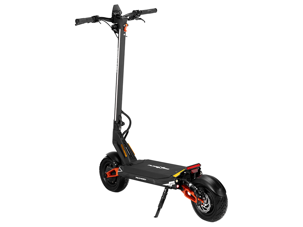 Electric Scooter Ms Energy Flare X Pro features a sleek design, durable construction, and vibrant accents.
