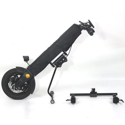 Electric Handbike Mijo Mt01 features a compact design with sleek black finish, sturdy frame, and accessories included.
