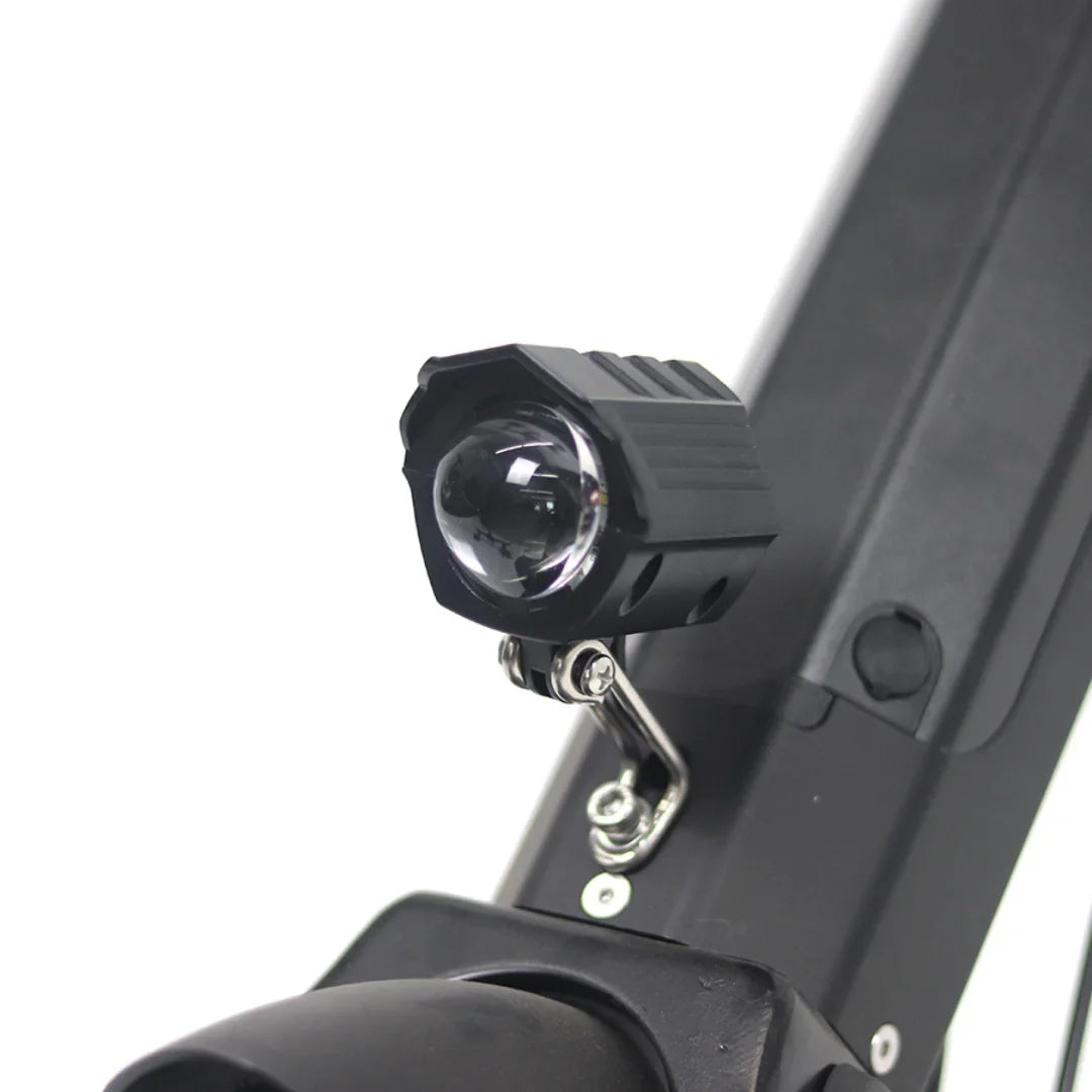 Electric Handbike Mijo Mt01 features a sleek design with a powerful front light for nighttime visibility.
