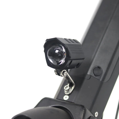 Electric Handbike Mijo Mt01 features a sleek design with a powerful front light for nighttime visibility.