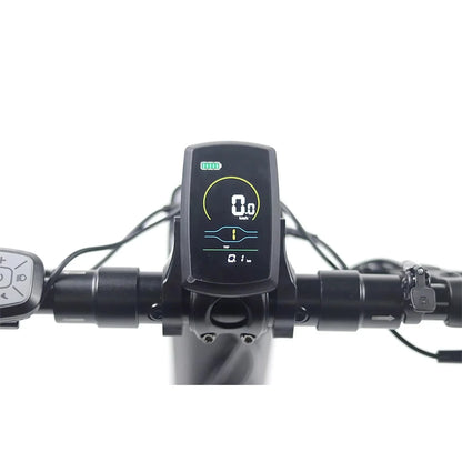Electric Handbike Mijo Mt01 features a digital display showing speed, distance, and battery level.