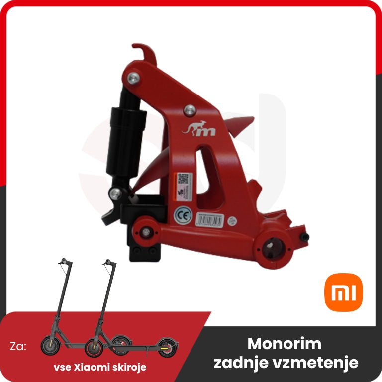 Monorim Rear Suspension Upgrade for Xiaomi – red monorim rear suspension