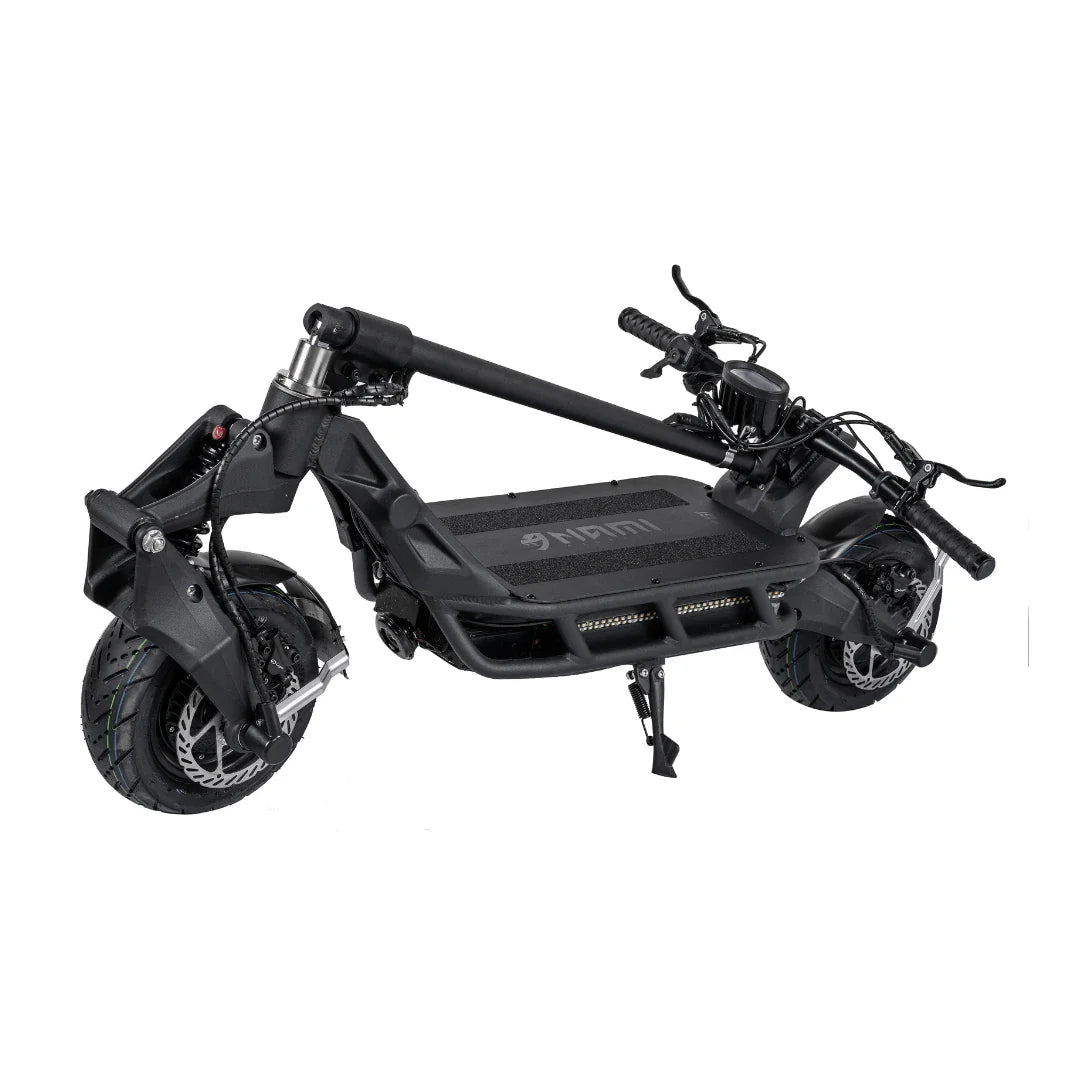 Folding electric scooter Nami Blast 2 Max with a sleek black design and large tires