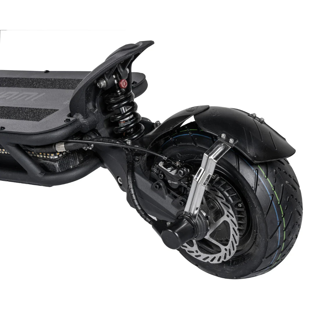 Electric Scooter Nami Blast Max features a robust design, advanced suspension system, and durable rear tire.