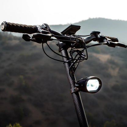Electric Scooter Nami Burn E 3 Max features a sleek handlebar design with durable grips, efficient lighting system.